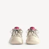 Men’s hamptons medium worn-out sneaker in off white/red Men’s hamptons medium worn-out sneaker in off white/red