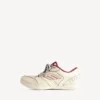 Men’s hamptons medium worn-out sneaker in off white/red Men’s hamptons medium worn-out sneaker in off white/red
