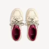 Men’s hamptons medium worn-out sneaker in off white/red Men’s hamptons medium worn-out sneaker in off white/red