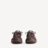Men’s hamptons suede sneaker in dark brown/grey