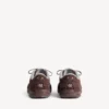 Men’s hamptons suede sneaker in dark brown/grey