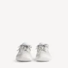 Men’s hamptons suede sneaker in off white/black