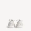 Men’s hamptons suede sneaker in off white/black