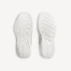 Men’s hamptons suede sneaker in off white/black