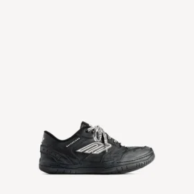 Men’s hamptons worn-out sneaker in black