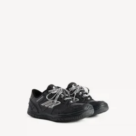 Men’s hamptons worn-out sneaker in black