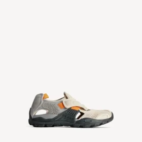 Men’s hike sandal sneaker in grey/beige/orange/black