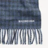 Men’s hooded scarf in blue