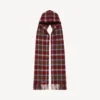 Men’s hooded scarf in burgundy