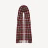 Men’s hooded scarf in burgundy