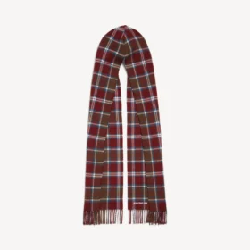 Men’s hooded scarf in burgundy
