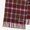 Men’s hooded scarf in burgundy