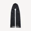 Men’s hooded scarf in faded black