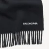 Men’s hooded scarf in faded black