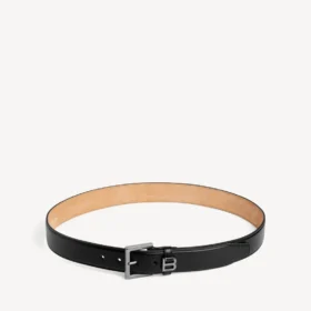 Men’s hourglass belt in black