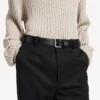 Men’s hourglass belt in black