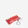 Men’s keychain/charm snack pouch in red Men’s keychain/charm snack pouch in red