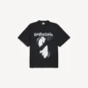 Men’s lady in shades oversized t-shirt in black