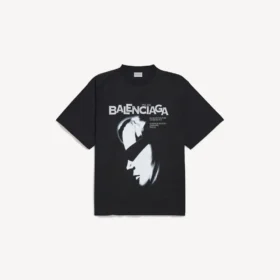 Men’s lady in shades oversized t-shirt in black