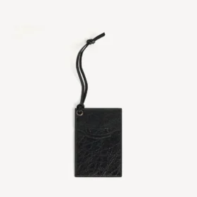 Men’s le city charm/keychain card holder in black