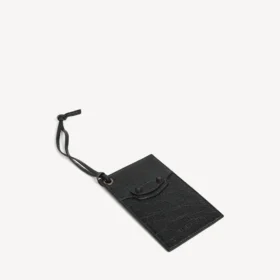 Men’s le city charm/keychain card holder in black