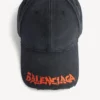 Men’s logo cap in black