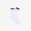 Men’s logo socks in white/black