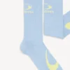Men’s loop sports icon socks in blue/yellow
