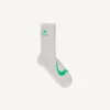 Men’s loop sports icon socks in grey/green