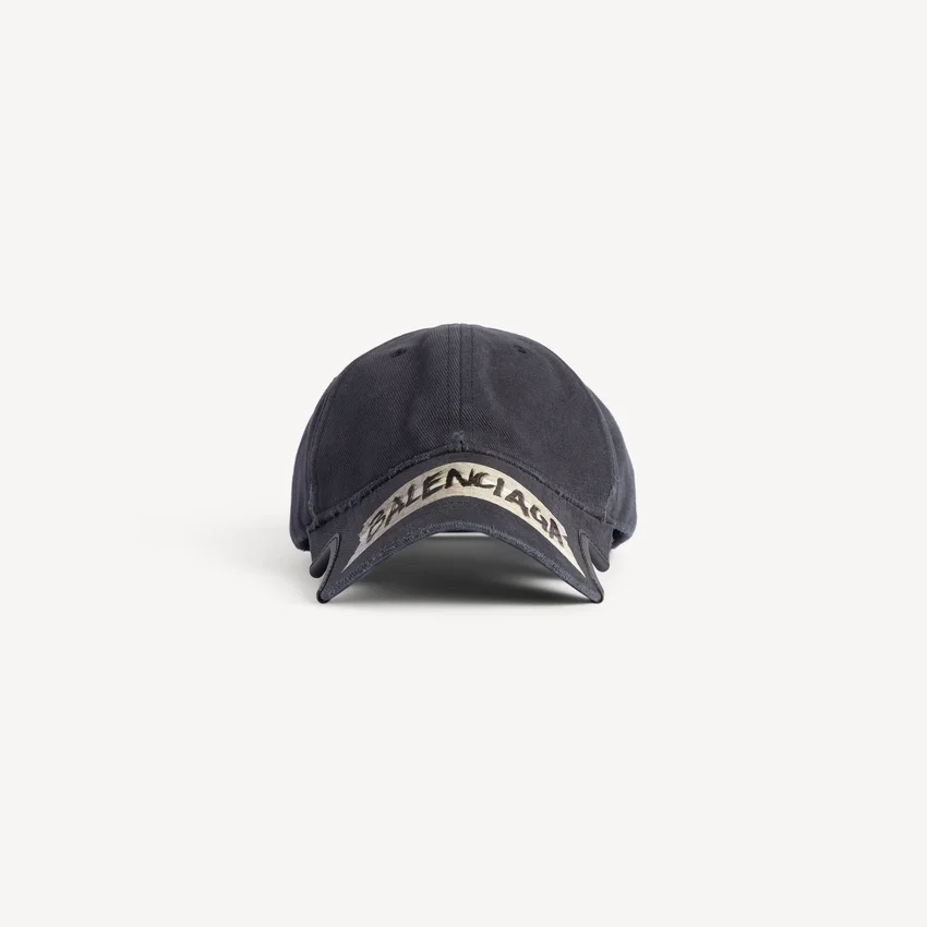 Men’s masking tape cap in faded black Men’s masking tape cap in faded black