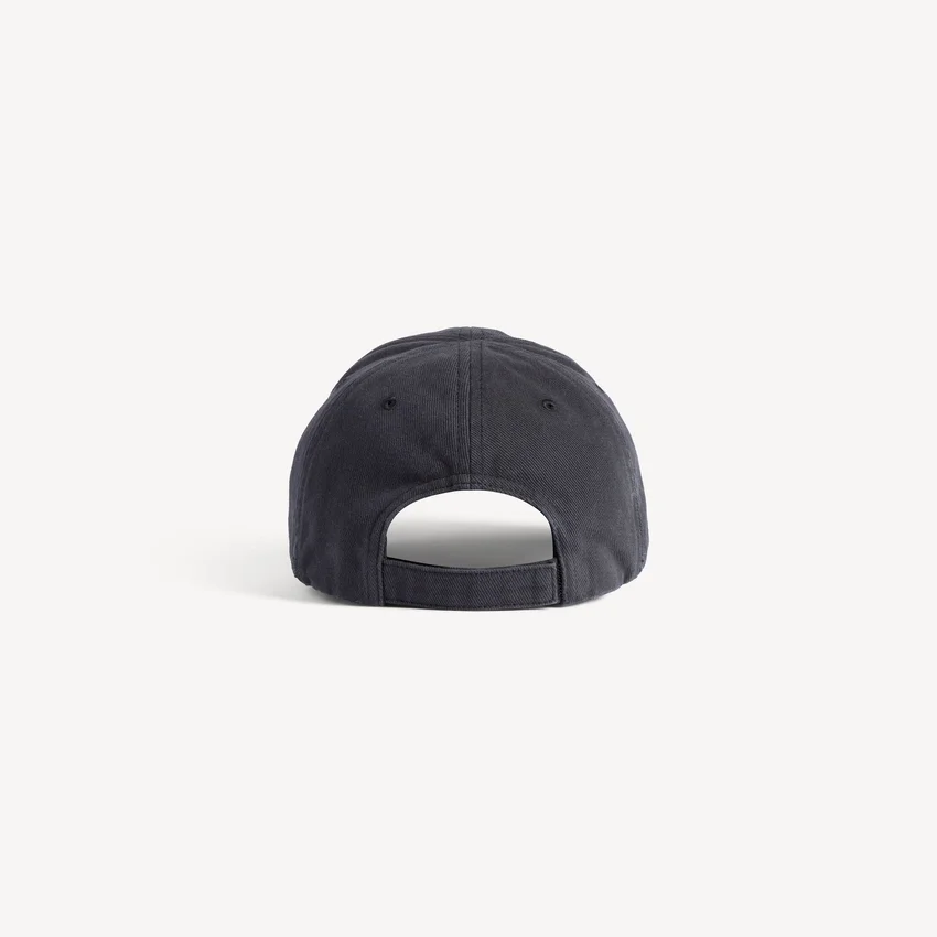 Men’s masking tape cap in faded black Men’s masking tape cap in faded black