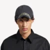 Men’s masking tape cap in faded black Men’s masking tape cap in faded black