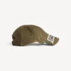Men’s masking tape cap in khaki Men’s masking tape cap in khaki