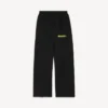 Men’s messy spray baggy sweatpants in black