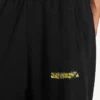Men’s messy spray baggy sweatpants in black