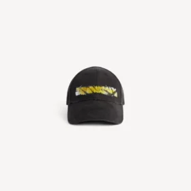 Men’s messy spray cap in black