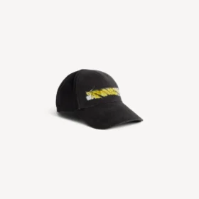 Men’s messy spray cap in black