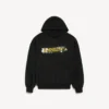 Men’s messy spray medium fit hoodie  in black