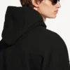 Men’s messy spray medium fit hoodie  in black