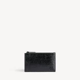 Men’s monaco long coin and card holder in black