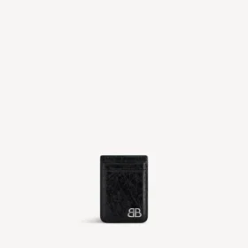 Men’s monaco magnet card holder  in black