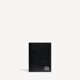 Men’s monaco vertical bifold wallet in black