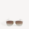 Men’s monday pilot sunglasses in light ruthenium Men’s monday pilot sunglasses in light ruthenium