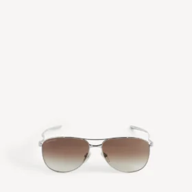 Men’s monday pilot sunglasses in light ruthenium