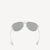 Men’s monday pilot sunglasses in light ruthenium Men’s monday pilot sunglasses in light ruthenium