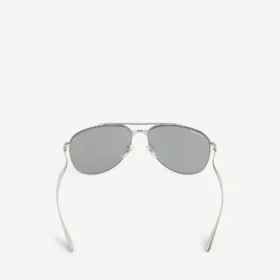 Men’s monday pilot sunglasses in light ruthenium
