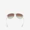 Men’s monday pilot sunglasses in light ruthenium Men’s monday pilot sunglasses in light ruthenium