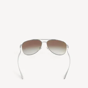 Men’s monday pilot sunglasses in light ruthenium