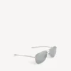 Men’s monday pilot sunglasses in light ruthenium Men’s monday pilot sunglasses in light ruthenium