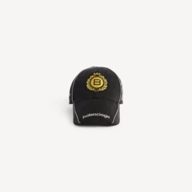 Men’s naval crest cap in black
